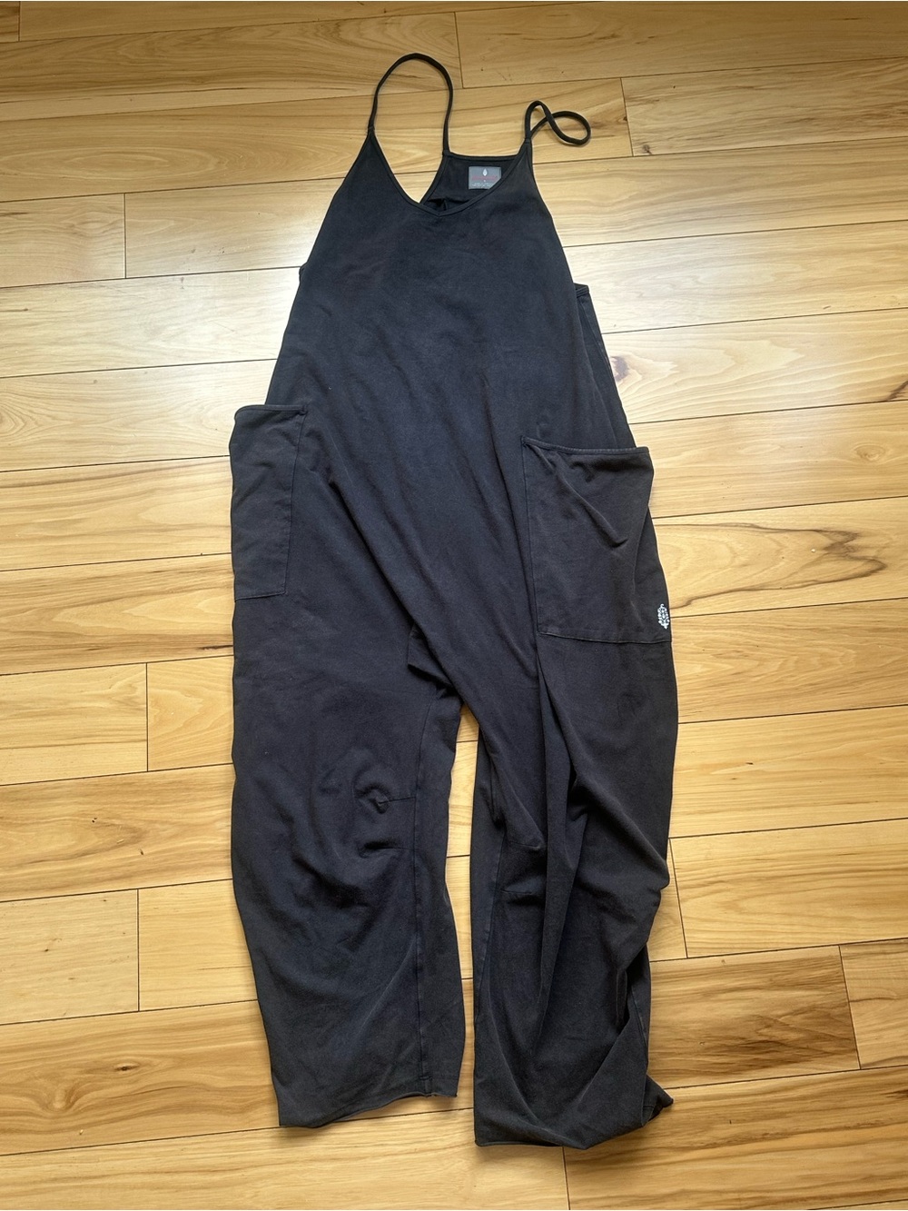 Free People romper in charcoal
